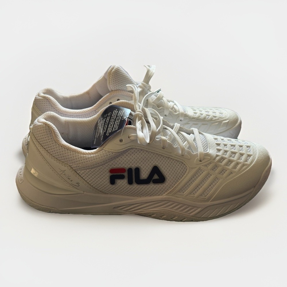 FILA Axilus 3 White Tennis‎ Pickleball Shoes Womens 9 NWT